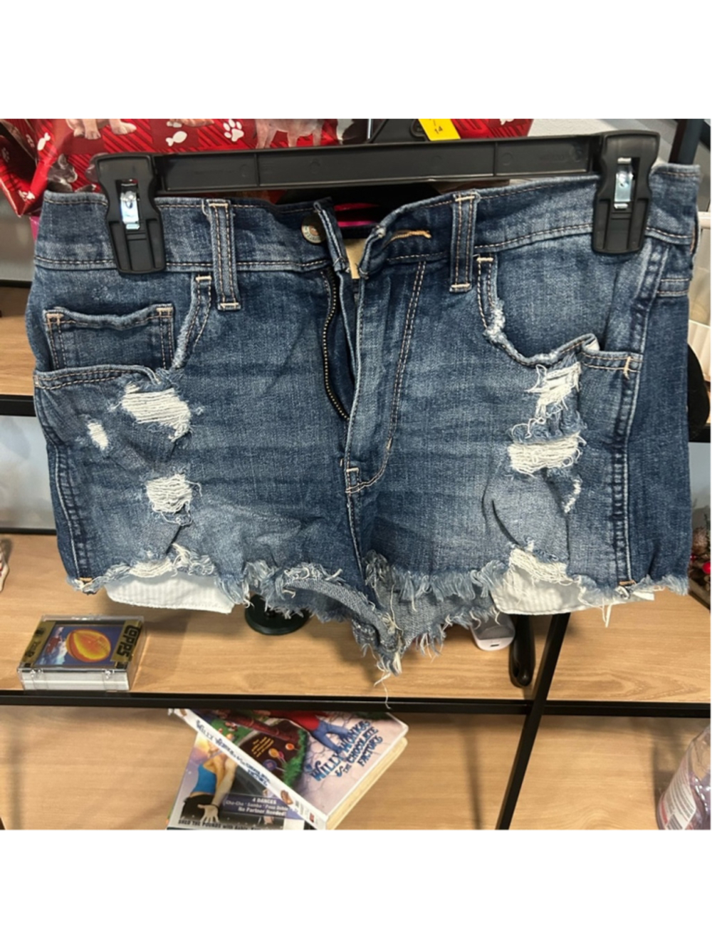 Hollister Dark Blue High Rise Shorts